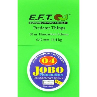Jobo Fluorocarbon Schnur 50 m 0.42 mm  16,4 kg  50 m