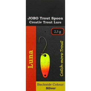 Jobo Luna Spoon 3,0 gramm Fluo Orange/Yellow/Glitter