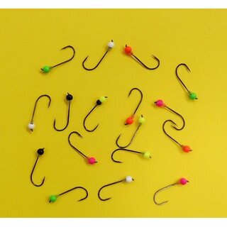 Jig Hook with Tungsten Bead No.4 - 4 mm Orange