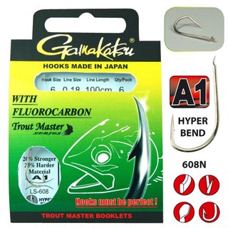 Trout Master Fluorocarbon LS-608 100 cm -   6 an 0,18mm