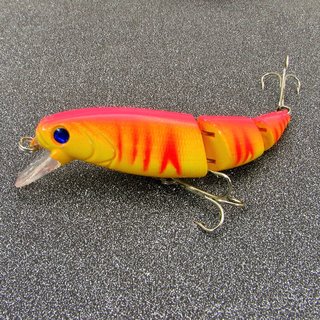 Jobo Snake Wobbler 12 cm 15 gr.  Red Tiger Flash