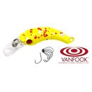 Trout Wobbler Wobby - N - Yellow Red Dots
