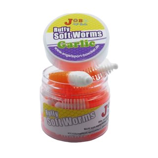 Ruffy Garlic Trout Worms Two Colors 58 mm 6 pcs