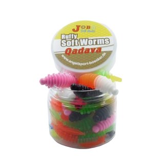 Ruffy QuadavaTrout Worms Two Colors 58 mm 6 pcs Starter Set Mix Color