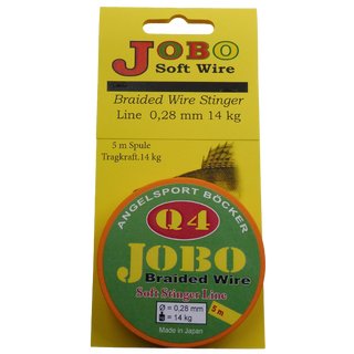 Jobo Q4 Braided Wire Stinger Line 5 m Spule