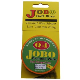 Jobo Q4 Braided Wire Stinger Line 5 m Spule 0,50 mm  26 kg