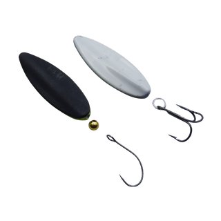 Omura Inline Blinker 7,5 gramm Wei - Schwarz