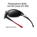 Jobo Carbon Look Polarisations Brille HD Linse UV400