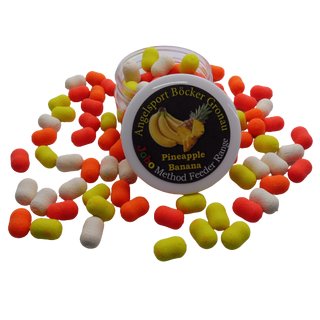 Jobo Method Feeder Dumbels / Wafters 11x7 mm  20 gr. Multicolor - Pineapple Banana