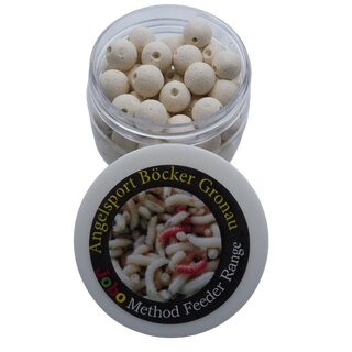 Jobo Mini Method Feeder Boilies 8 mm White - Maggot