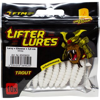 FTM Lifter Lures Larvy Cheese 3,5 cm White