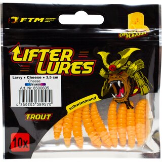 FTM Lifter Lures Larvy Cheese 3,5 cm Yellow/Cheese