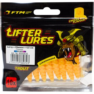 FTM Lifter Lures Larvy Cheese 4,5 cm Yellow/Cheese