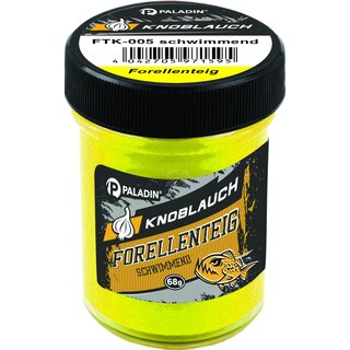 Paladin Forellenteig Schwimmend Knoblauch 60g Fluogelb
